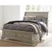 Signature Design by Ashley Lettner Light Gray Sleigh Storage Bed