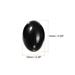 Flat Oval Stone 14mm x 10mm Crystal Stone Beads, Black