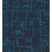 Blue & Navy Star Wars R2D2 Geometric Peel and Stick Wallpaper