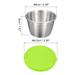 3pcs Small Stainless Steel Condiment Containers Cups for Bento Box