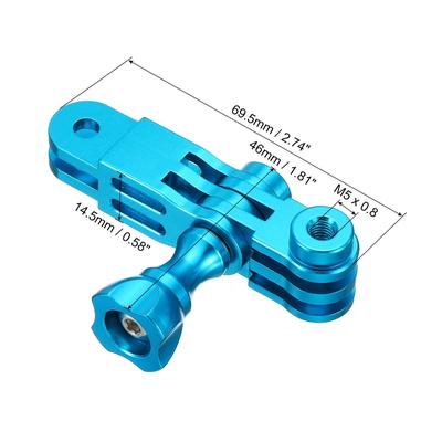 Aluminum Alloy Adjust Arm Straight Joints Mount, 3-Way Extension Arm