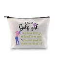 GJTIM Girls Golf Gift I Am A Golf Girl Makeup Pouch Golf Player Cosmetic Bag Team Golf Gift for Golf Fans Lovers Travel Zipper Pouch (I Am A Golf Girl Bag)