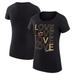 "Women's G-III 4Her by Carl Banks Black Cleveland Cavaliers Basketball Love Fitted T-Shirt"