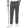 TBMPOY Mens Golf Pants Lightweight Quick Dry Work Dress Pant with 3 Pockets Dark Grey 36
