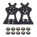 1 Pair Winter Durable Boots Ice Grippers Ice Snow Shoes Spikes Cleats Overshoe Anti Slip Crampons L