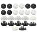 24pcs Durable Cable Holder Practical Wire Organizer Self-Adhesive Wire Cord Clamp Useful Wire Cord Holder for Home Office Desktop Room ï¼ˆDouble Hole - White *4+ Double Hole - Black *4+ Large Single H
