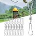 Dream Lifestyle 12 PCS Windsock Clips - 3 Dual Swivel Hook & 360Â° Rotatable - for Wind Spinners Hanging Windsock Small Plants Pots Bird Feeders Flags Wind Chimes Party Supplies