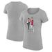 Women's G-III 4Her by Carl Banks Heather Gray Cincinnati Reds Baseball Girls Fitted T-Shirt