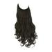 Sehao Secret Hidden Wire In Piece Real Long Thick Straight Curly Headband For Women Brown Wigs for Women