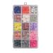 Short Colorful False Nails for Women Press on Nails Glossy Full Cover Artificial Fake Nail Tips with Nail File Nail Stick Style:Style 5;