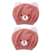 Microfiber Hair Drying Towels Rabbit Long Ear Coral Velvet Cute Bath Towel Wrap Ultra Soft Absorbent Hair Dry Hat Cap Quick Drying Bath Cap for Women Adults or Kids Girls