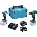 Makita XGT Makita DK0176G205 40VMAX Impact Driver & Combi Drill 2 Piece Combo Kit with 2 5Ah Batteries, Charger & MakPac Case