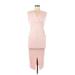 ASOS Casual Dress - Midi V Neck Sleeveless: Pink Print Dresses - Women's Size 6