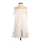 BCBGMAXAZRIA Casual Dress - DropWaist Off The Shoulder Strapless: White Dresses - Women's Size Small