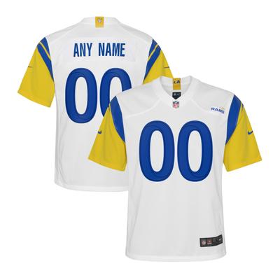 Los Angeles Rams Nike Game Ausweichtrikot - Weiß - Personalisiert - Jugendliche Image
