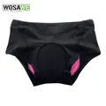 WOSAWE – Shorts de cyclisme pour femmes Shorts de vélo rembourrés en Gel 3D sous-vêtements de vélo