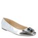 Bebe Alina - Womens 7.5 Silver Slip On Medium