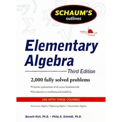 Schaum's Outline Of Elementary Algebra, 3ed