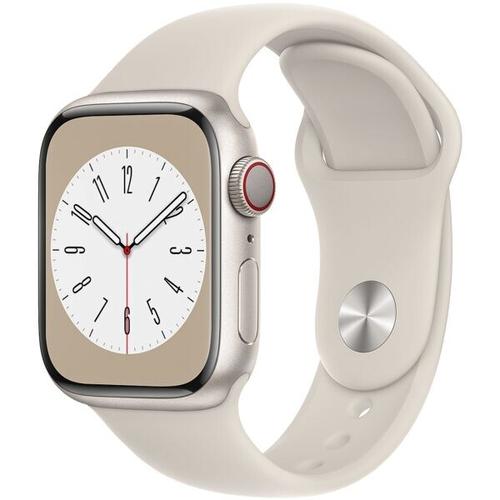 Smartwatch »Apple Watch 8 41 mm« GPS + Cellular weiß, Apple