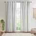 INK+IVY Imani Cotton Printed Curtain Panel with Chenille Stripe and Lining