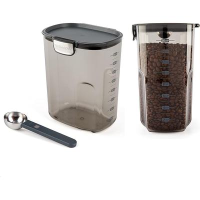 Progressive International ProKeeper+ Clear Plastic Airtight Food Baker's Kitchen Storage Organization Container