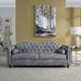 Upholstered Sofa with high-tech Fabric Surface/Chesterfield Tufted Fabric Sofa Couch, Large