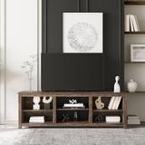 6 Storage Compartments and Shelf Cabinet TV Stand TV Console Cabinet Wood Entertainment Center Particle Board, Espresso