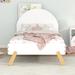 Wooden Cute Platform Bed With Headboard ,Bed With Shelf Behind Headboard