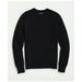 Brooks Brothers Men's 3-Ply Cashmere Crewneck Saddle Shoulder Sweater | Black | Size Medium