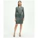 Brooks Brothers Women's Wool Flannel Belted Shirt Dress | Grey | Size 0