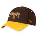 Men's Fanatics Branded Brown/Gold San Diego Padres Stacked Logo Flex Hat