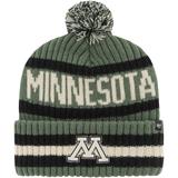 Men's '47 Green Minnesota Golden Gophers OHT Military Appreciation Bering Cuffed Knit Hat with Pom