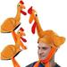 3 Pcs Thanks-Giving Turkey Hat Set Funny Hat Party Festival Cosplay Cap Sunglasses