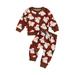 Sunisery Boys Girls Christmas Pants Set Santa Claus/Snowman Print T-shirt with Elastic Waist Pants