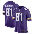 Men's Nike Malik Knowles Purple Minnesota Vikings Team Game Jersey