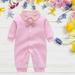 LYCAQL Baby Bodysuit Baby Boys Bow Long Sleeve Outsie Bodysuit Banquet Wedding Jumpsuit Clothes Bodysuits for Baby (I 6-9 Months)