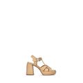 LAURA BELLARIVA Sandalo donna beige in pelle