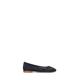 OLIVIA POSTER Ballerina donna blu in suede