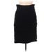 Joseph Ribkoff Casual Bodycon Skirt Knee Length: Black Print Bottoms - Women's Size 8