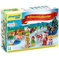 PLAYMOBIL1.2.3 Adventskalender 71135 Weihnacht auf dem Bauernhof, Adventszeit voller Überraschungen, Lernspielzeug für Kleinkinder, Spielzeug für Kinder ab 12 Monaten