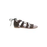 Steve Madden Sandals: Brown Print Shoes - Women's Size 9 - Open Toe