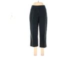 Charter Club Dress Pants - High Rise Straight Leg Cropped: Black Bottoms - Women's Size 6 Petite