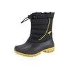 Winterstiefel KANGAROOS "K-Ben", Damen, Gr. 31, bunt (schwarz, lemon), Textil, sportlich, Schuhe, Snowboots, Winterboots, Winterschuhe, wasserabweisend