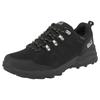 Wanderschuh JACK WOLFSKIN "REFUGIO TEXAPORE LOW M", Gr. 40, schwarz (schwarz, schwarz), Leder, sportlich, Schuhe, wasserdicht