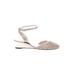 Paul Mayer Attitudes Wedges: Tan Solid Shoes - Women's Size 6 1/2 - Almond Toe