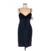 Marc New York Andrew Marc Casual Dress - Sheath Plunge Sleeveless: Black Print Dresses - New - Women's Size 8