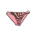 MICHAEL Michael Kors Swimsuit Bottoms: Pink Zebra Print Swimwear - Women's Size 8