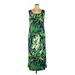 Roz & Ali Casual Dress: Green Dresses - Women's Size 14