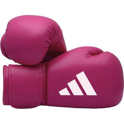 Boxhandschuhe ADIDAS PERFORMANCE "Speed 50" Gr. 10, lila (lila, weiß), Boxhandschuhe, 10, Obermaterial: 100% Kunstleder