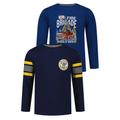 Langarmshirt SALT AND PEPPER "Firefighter" Gr. 92, blau (dunkelblau, blau) Jungen Shirts Langarm